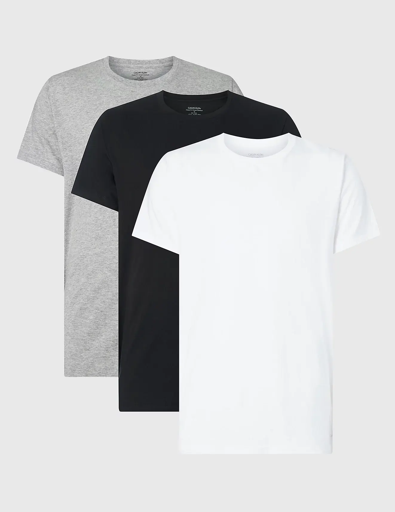 Calvin Klein 3-pack heren T-shirts - Crew neck - 100% katoenen heren ondershirts met ronde hals en korte mouw