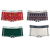 Pieces 4-Pack Dames shorts - Xmas Cookie