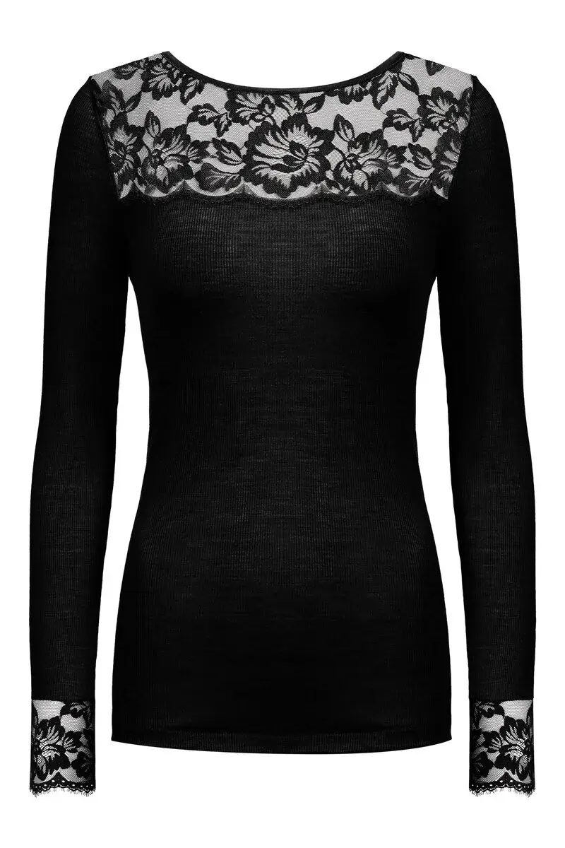 Mey Wollen Thermoshirt dames - Kant - Wool Love - Luxe thermo ondershirt