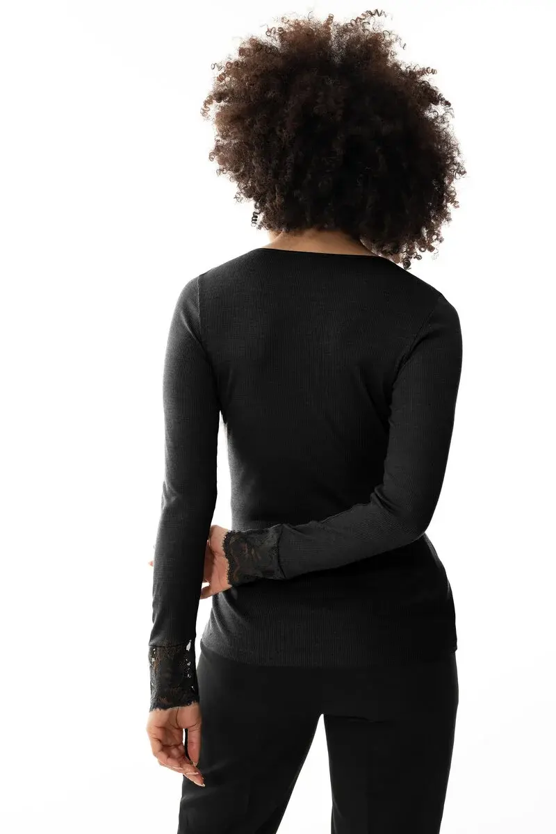 Mey Wollen Thermoshirt dames - Kant - Wool Love - Luxe thermo ondershirt