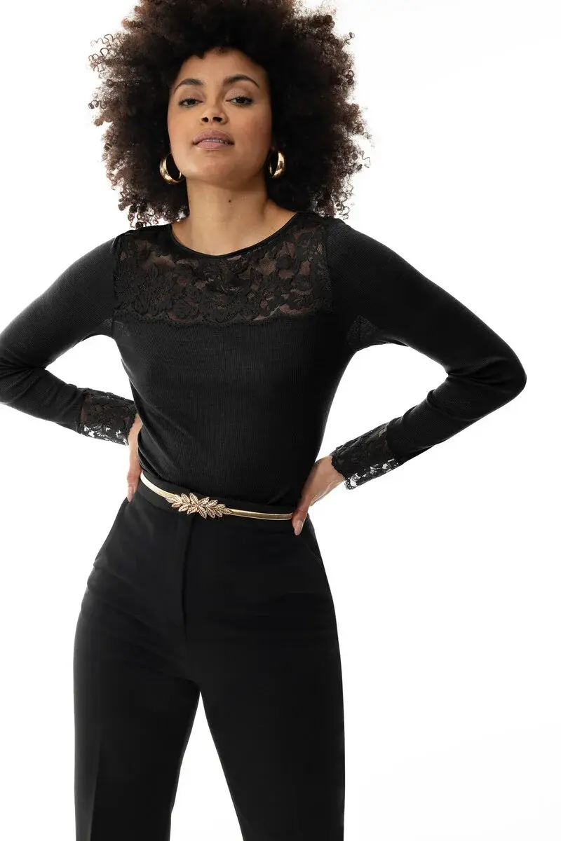 Mey Wollen Thermoshirt dames - Kant - Wool Love - Luxe thermo ondershirt