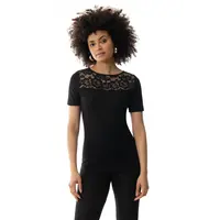 Mey Wollen Thermoshirt korte mouw dames - Kant - Wool Love Mey Wollen Thermoshirt korte mouw dames - Kant - Wool Love
