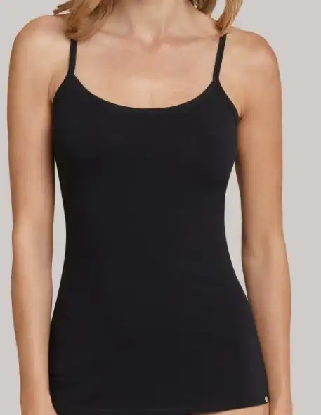 Beeren dames spaghetti hemd comfort feeling - Katoenen onderhemd wit, zwart - Singlet smalle bandjes
