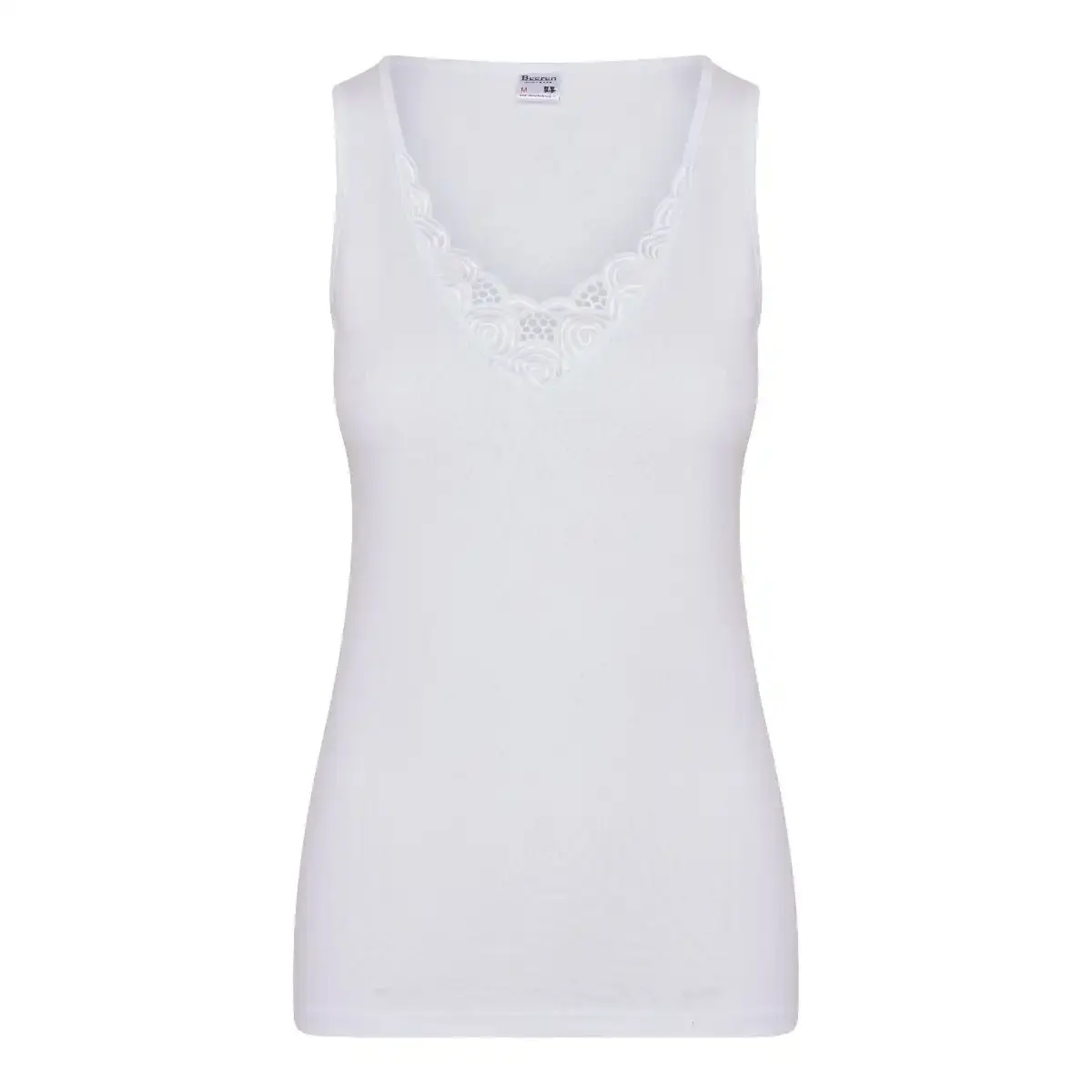 Beeren dames spencer Beatrix - Katoen - Hoge rug - Katoenen onderhemd - Brede bandjes - Naadloos Beeren dames spencer Beatrix - Katoen - Hoge rug - Katoenen onderhemd - Brede bandjes - Naadloos