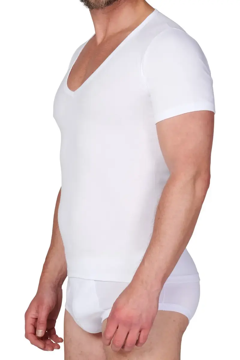 Beeren ondershirt heren diepe V-hals - Onzichtbaar - Schijnt niet door - ondershirt mannen