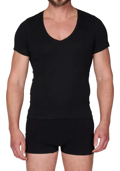 Beeren ondershirt heren diepe V-hals - Onzichtbaar onder overhemd Beeren ondershirt heren diepe V-hals - Onzichtbaar onder overhemd