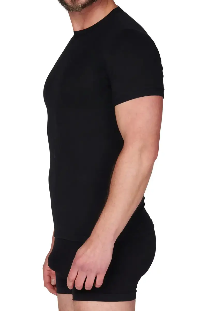 Beeren Extra lang heren T-shirt korte mouw - Ondershirt heren - wit en zwarte t-shirts Beeren Extra lang heren T-shirt korte mouw - Ondershirt heren - wit en zwarte t-shirts