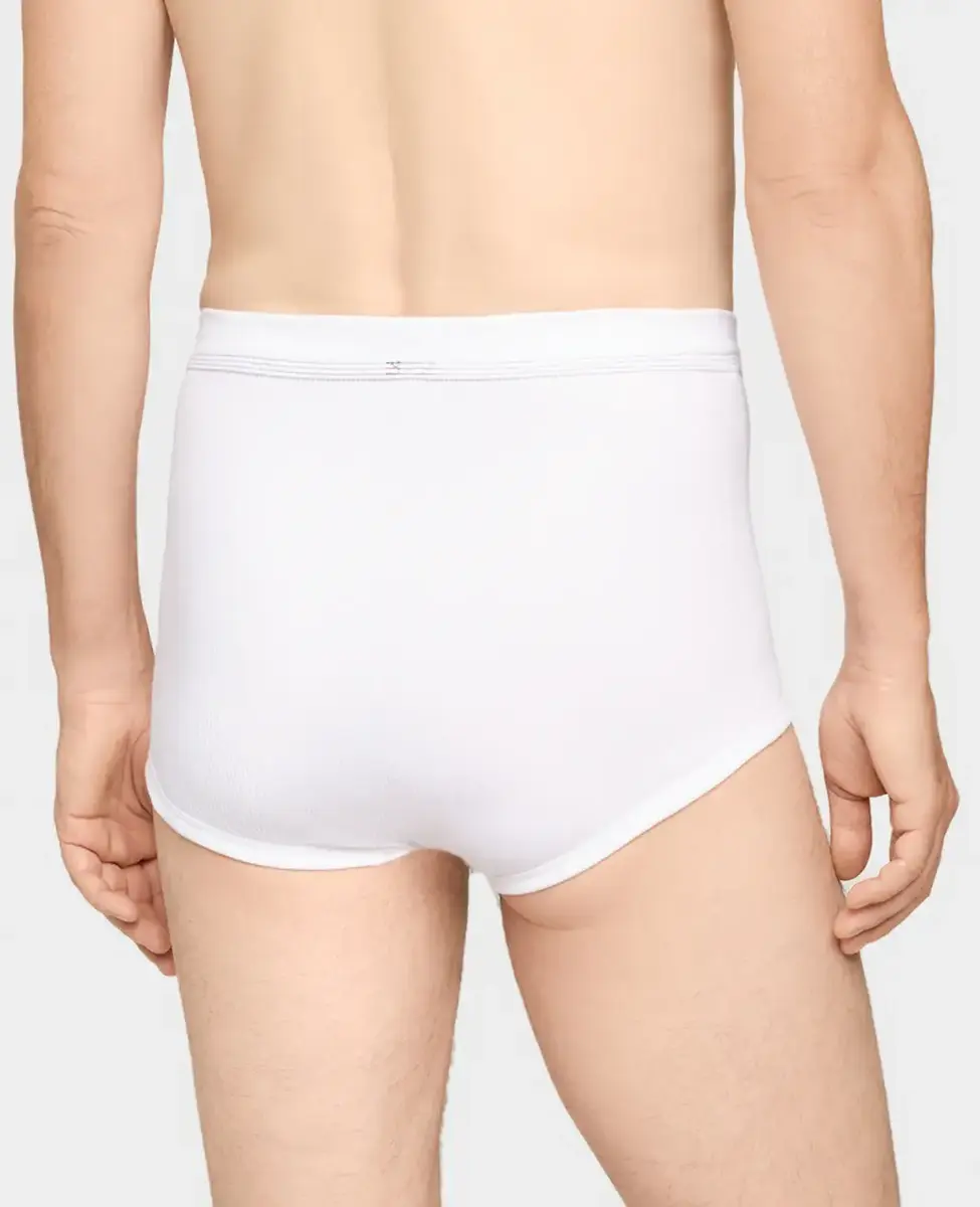 Conta heren tailleslip met gulp - Rib - Met sluiting - Heren onderbroek - 100% katoen wit mannen ondergoed Conta heren tailleslip met gulp - Rib - Met sluiting - Heren onderbroek - 100% katoen wit mannen ondergoed