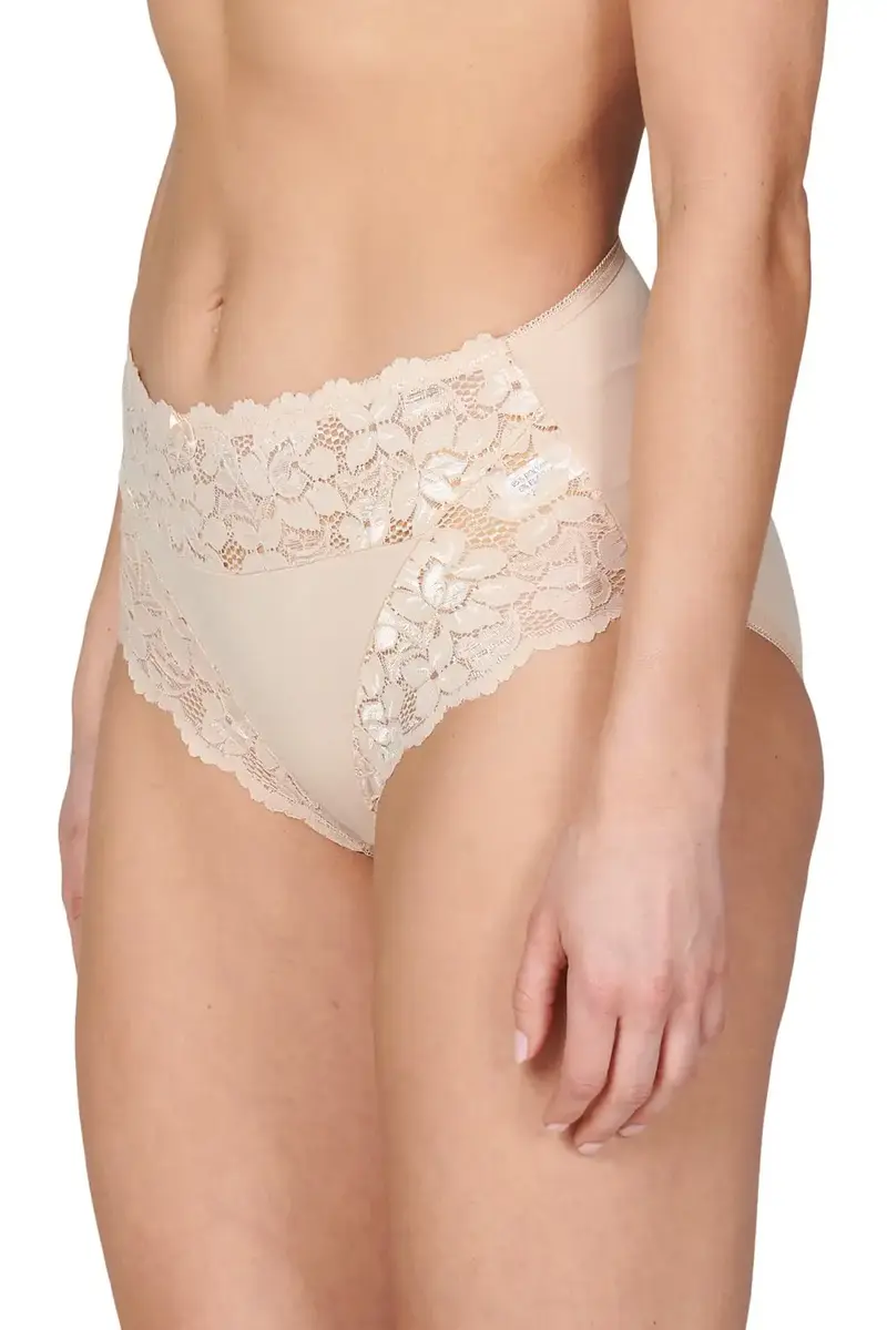 J&C  dames tailleslip met kant - microfiber - Kanten vrouwen onderbroek - Elastisch