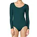 J&C body lange mouw microfiber 6889 - Bodysuit dames - Ronde hals - petrol
