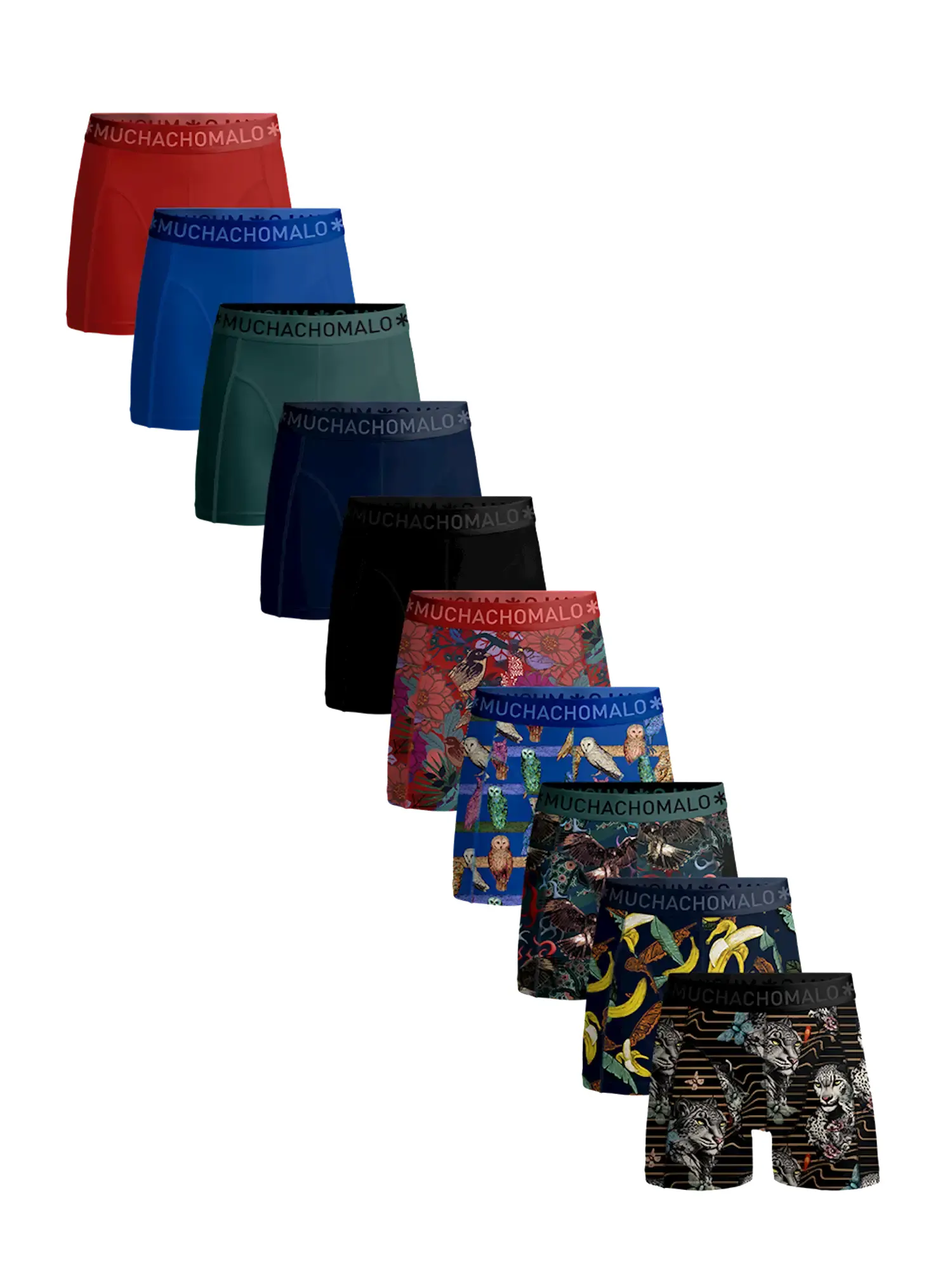 Muchachomalo 10-Pack Heren Boxershort - Remix - Multipack heren onderbroeken
