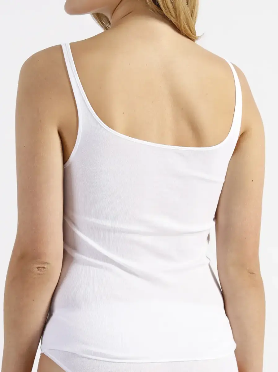 Nina von C dames hemd kantje biologisch katoen - Wit Kanten onderhemd 100% katoen Nina von C dames hemd kantje biologisch katoen - Wit Kanten onderhemd 100% katoen