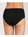 Nina von C dames Heupslip biologisch katoen - Zwart en wit dames midi slip - katoenen ondergoed dames