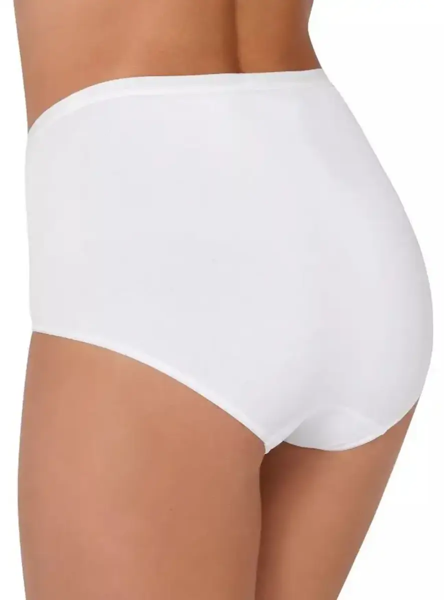 Nina von C dames Tailleslip 100% biologisch katoen - Hoge dames onderbroek - Dubbel kruisje