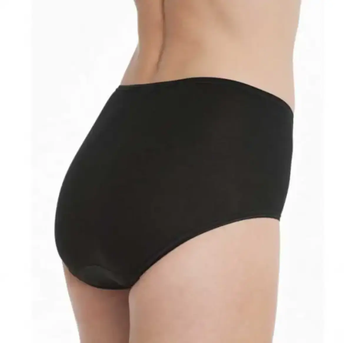 Nina von C dames Tailleslip 100% biologisch katoen - Hoge dames onderbroek - Dubbel kruisje