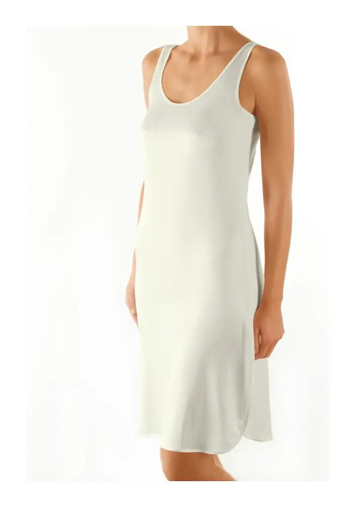 Nina von C onderjurk lang 100CM - Neglige - Anti statisch - Zwart, wit, champagne, beige