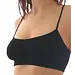 Perini dames brassiere / BH top - Naadloos - Bustier - Dames topje microfiber - Zwart