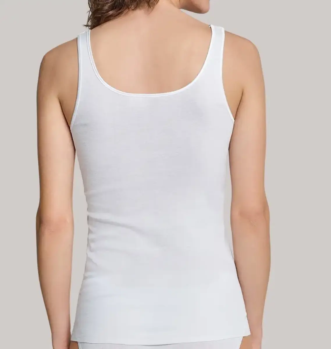 Schiesser dames hemd Luxury - brede bandjes - Wit vrouwen singlet