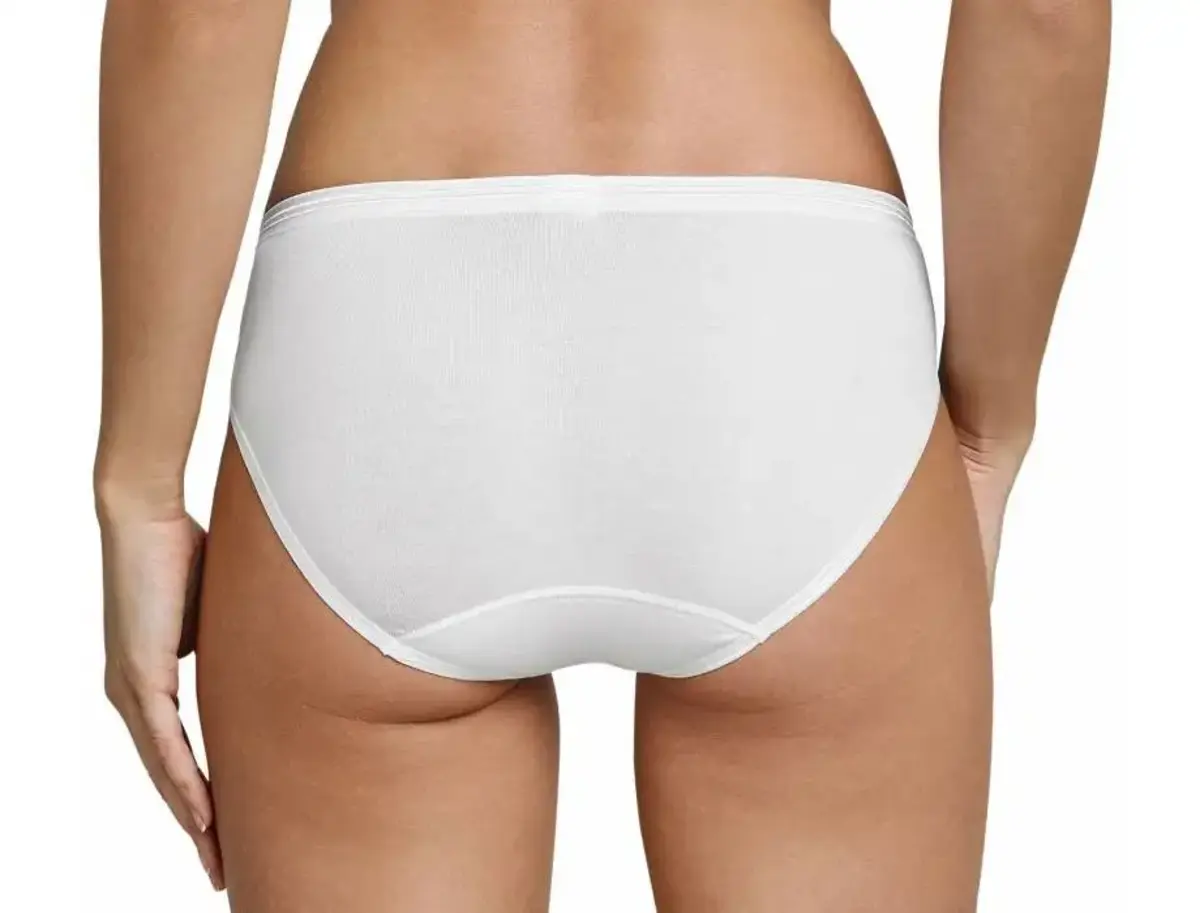 Schiesser dames luxury Rio- slip - Elastisch katoenen vrouwen tai slip - Wit Schiesser dames luxury Rio- slip - Elastisch katoenen vrouwen tai slip - Wit