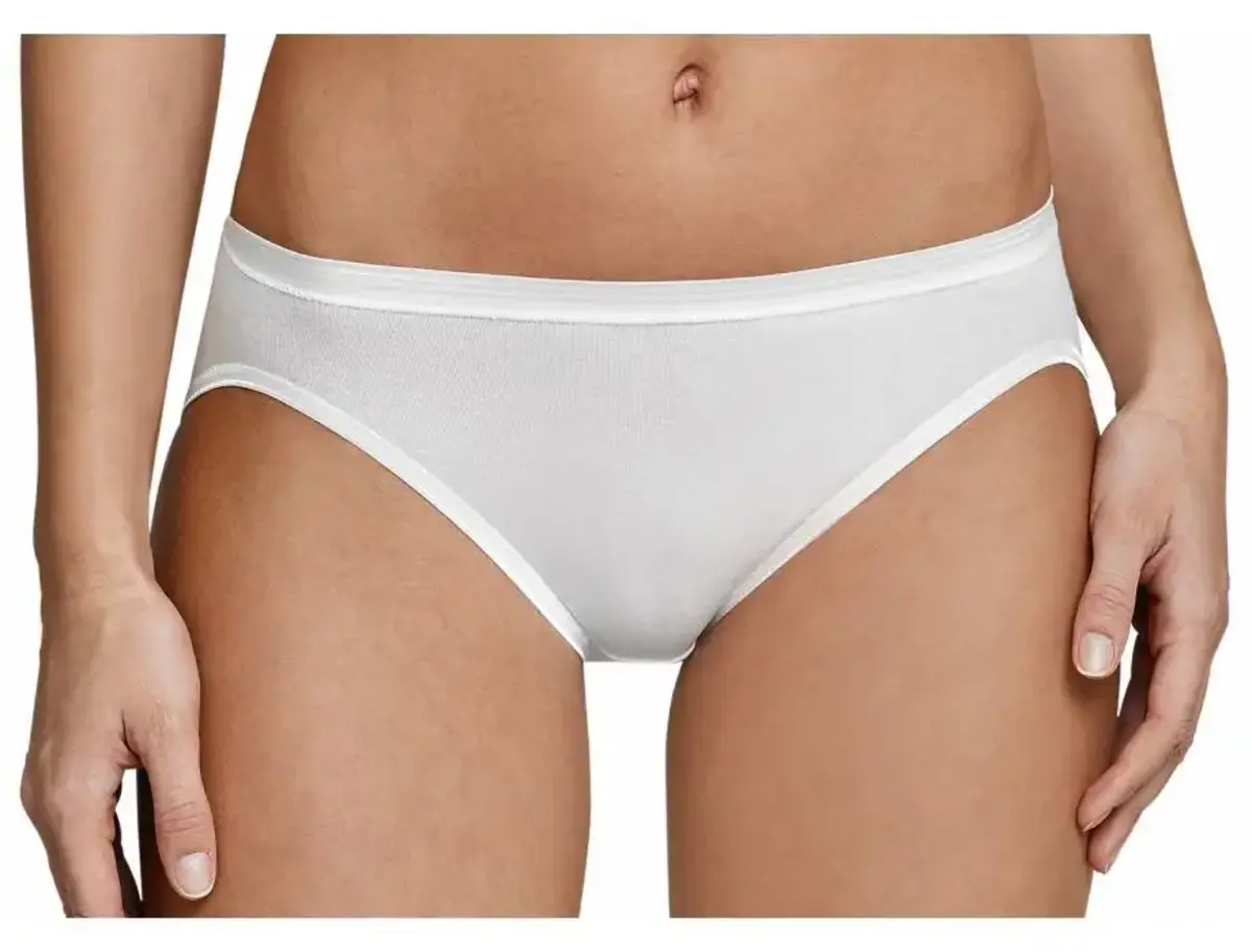 Schiesser dames luxury Rio- slip - Elastisch katoenen vrouwen tai slip - Wit Schiesser dames luxury Rio- slip - Elastisch katoenen vrouwen tai slip - Wit