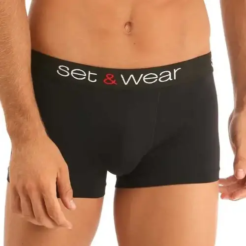 Set heren microfiber boxershort / hipster 18453 Set heren microfiber boxershort / hipster 18453
