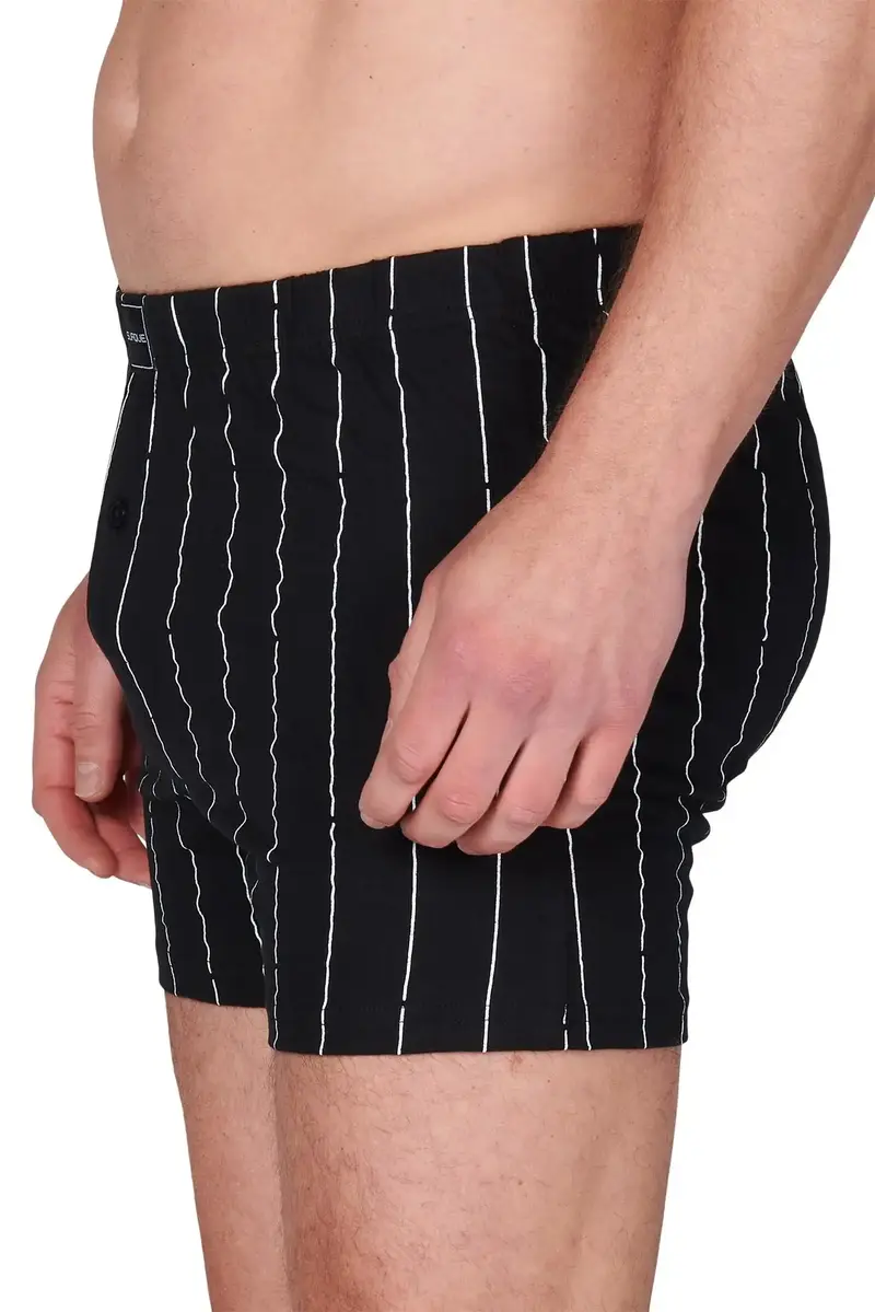 Suaque/Ginosanti wijde heren boxershort - Streep - Losse heren boxershort katoen