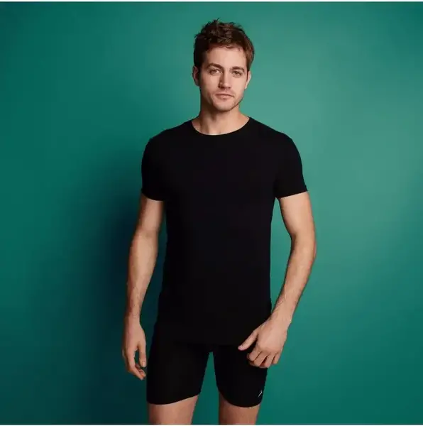 Ten Cate heren Bamboe T-shirt ronde hals - Bamboe heren ondershirt - korte mouw