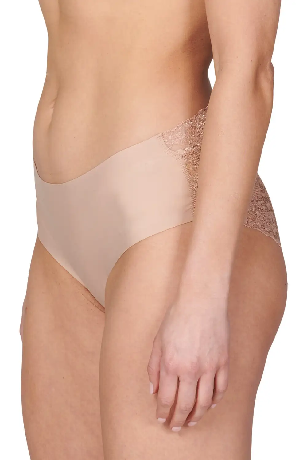 Ten Cate Secrets Hipster kant - 30172 - Seamless kanten vrouwen ondergoed - Invisible - M - Huidskleur | Dames slip - Onderbroek - Ondergoed