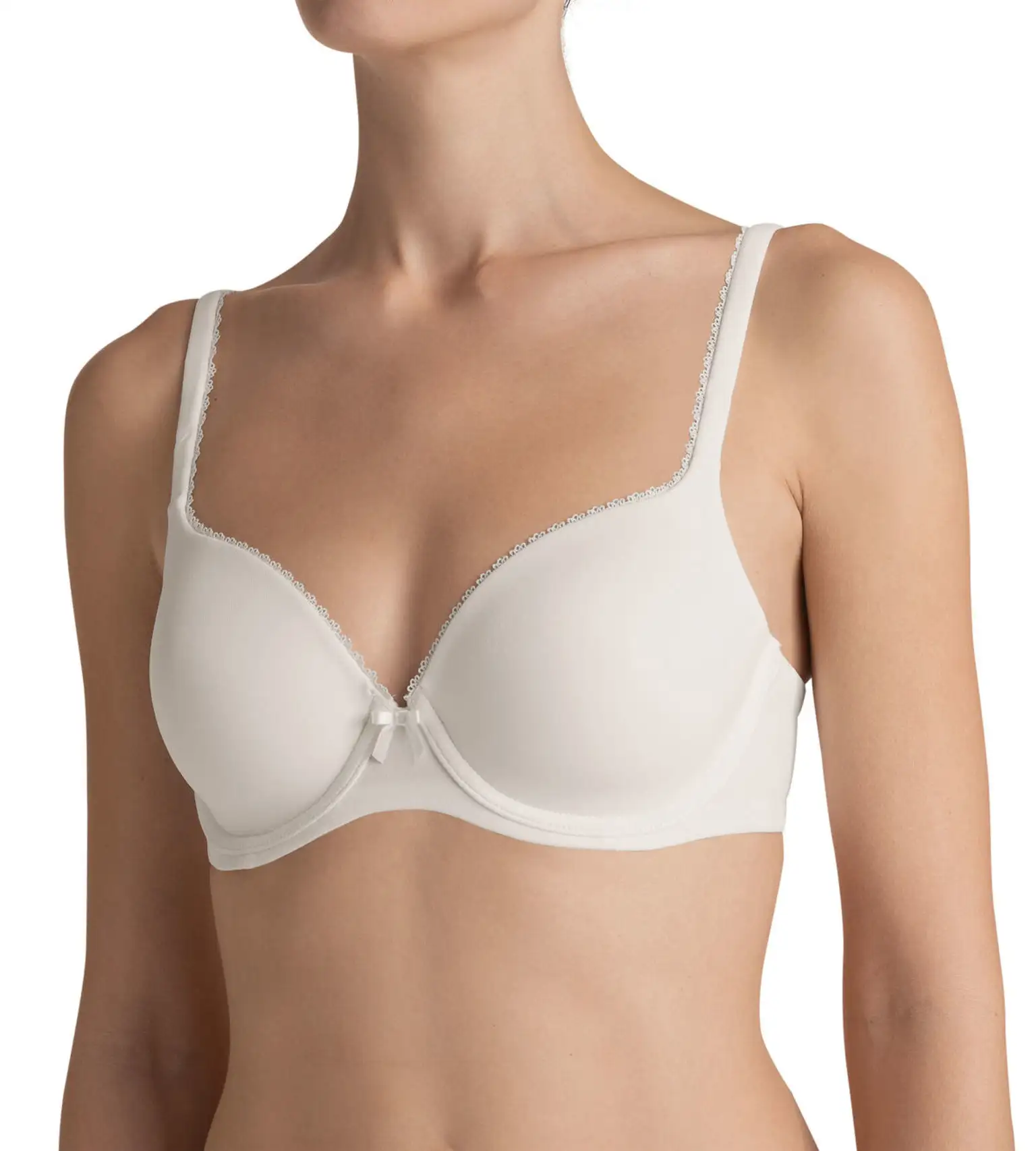 Triumph Perfectly Soft WHP - stevige Voorgevormde beugel Bh met kant - T-shirt bh met gladde cups