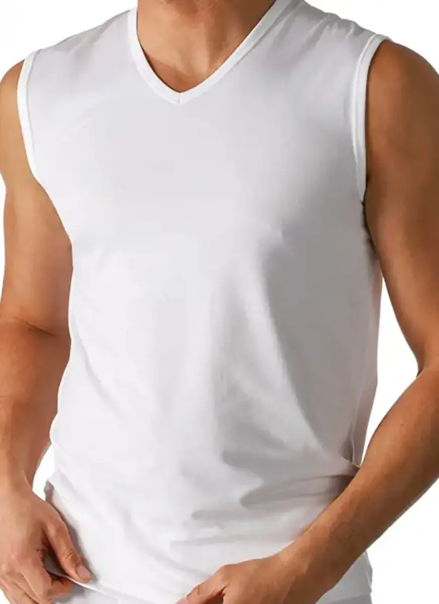 Beeren heren mouwloos shirt V-hals - Ondershirt zonder mouwen - 100% katoen