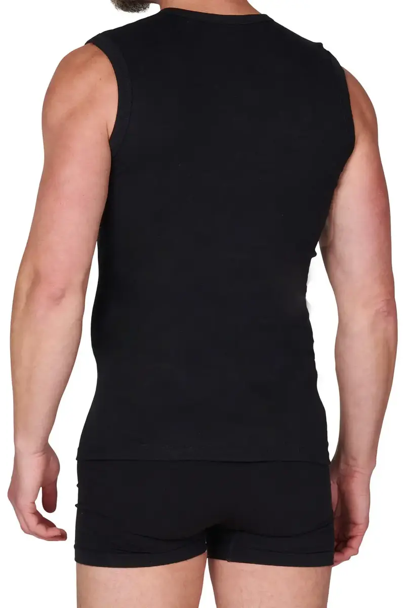 Beeren heren mouwloos shirt V-hals - Ondershirt zonder mouwen - 100% katoen