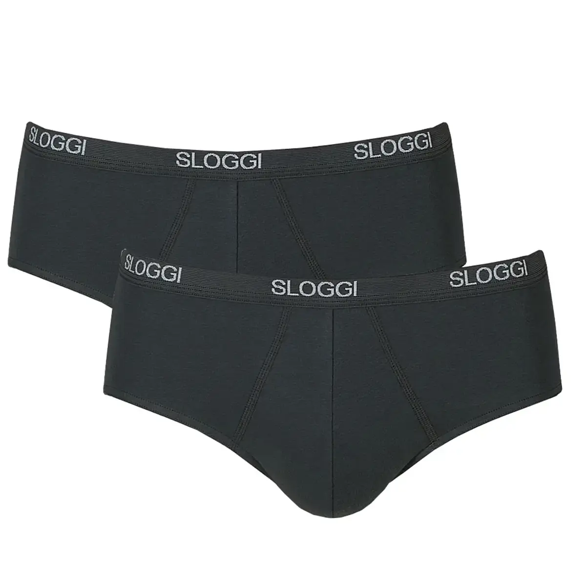 Sloggi 2-pak Basic Midi heren slips - Heup slips mannen - Katoenen onderbroek - Sloggi heren ondergoed Sloggi 2-pak Basic Midi heren slips - Heup slips mannen - Katoenen onderbroek - Sloggi heren ondergoed