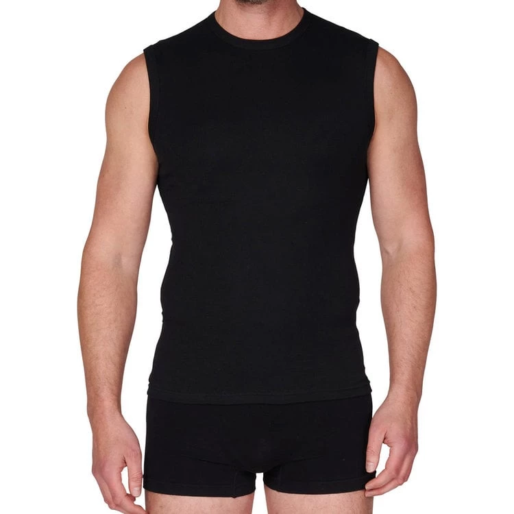 Beeren heren mouwloos shirt katoen - Shirt zonder mouwen - Ondershirt mannen naadloos - Beeren ondergoed heren