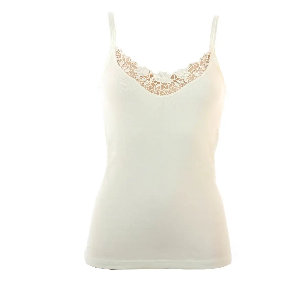 Conta dames hemd modal, kant - Comfortabele Vrouwen singlet - Spaghetti bandjes Conta dames hemd modal, kant - Comfortabele Vrouwen singlet - Spaghetti bandjes