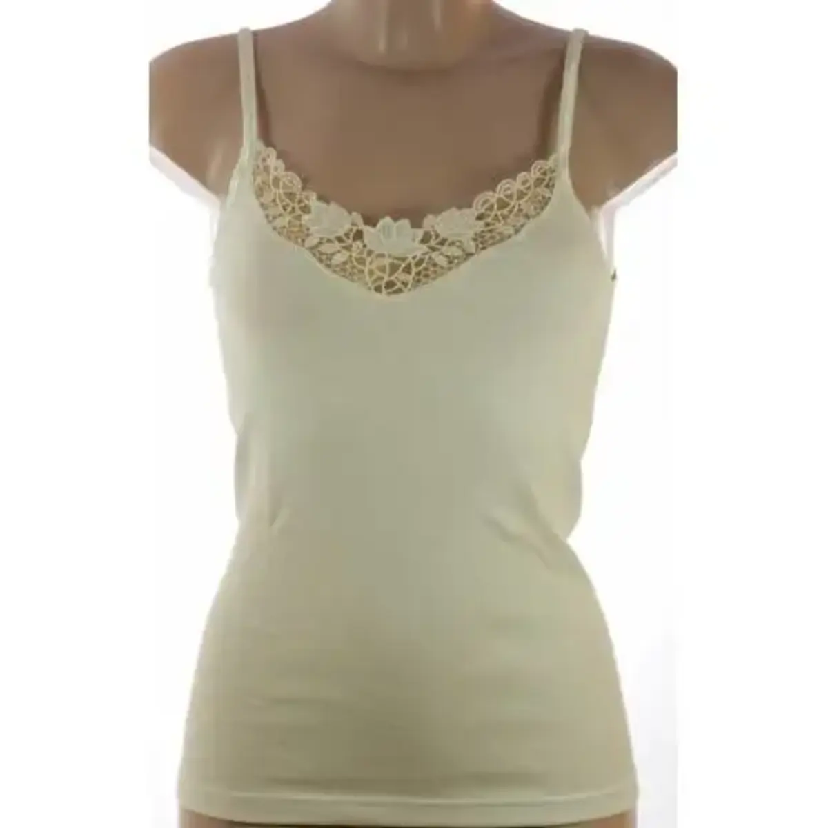 Conta dames hemd modal, kant - Comfortabele Vrouwen singlet - Spaghetti bandjes Conta dames hemd modal, kant - Comfortabele Vrouwen singlet - Spaghetti bandjes