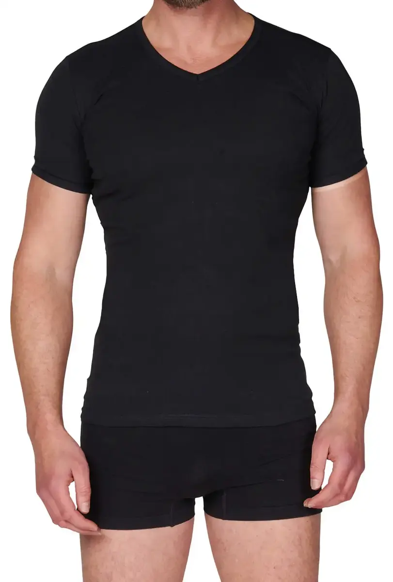 Beeren heren ondershirt V-hals - Korte mouw M3000 - 100% katoen slim fit T-shirt - Ronde hals Beeren heren ondershirt V-hals - Korte mouw M3000 - 100% katoen slim fit T-shirt - Ronde hals