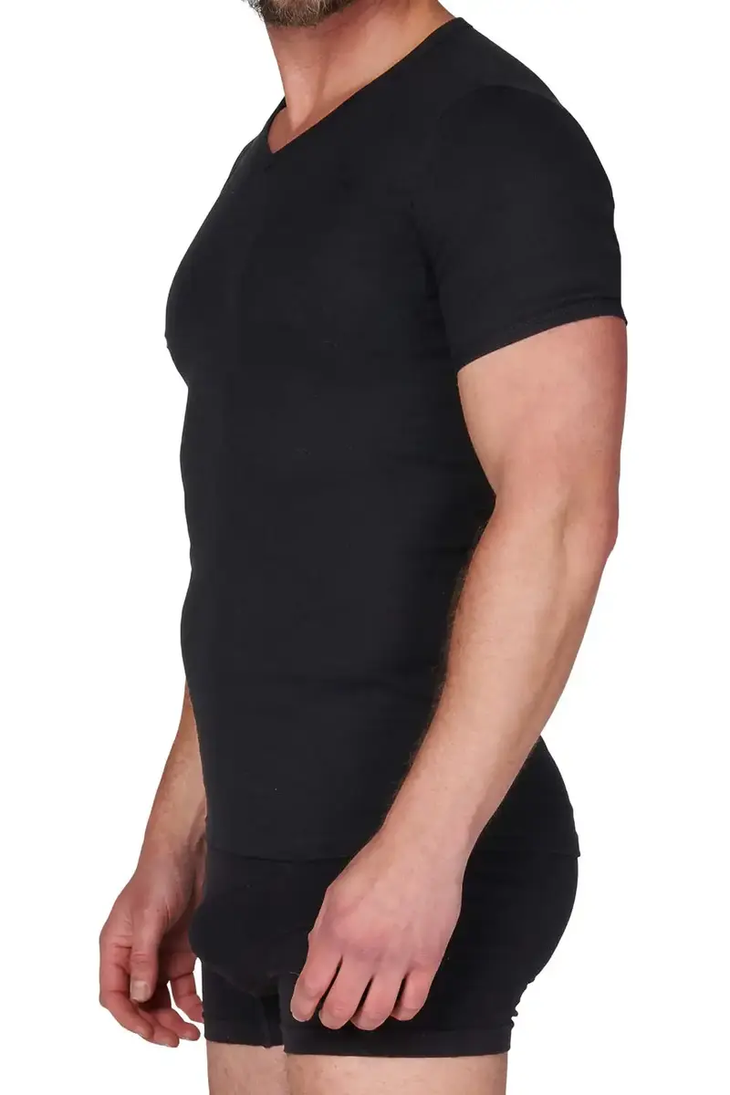 Beeren heren ondershirt V-hals - Korte mouw M3000 - 100% katoen slim fit T-shirt - Ronde hals Beeren heren ondershirt V-hals - Korte mouw M3000 - 100% katoen slim fit T-shirt - Ronde hals