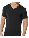 Beeren heren ondershirt V-hals - Korte mouw M3000 - 100% katoen slim fit T-shirt - Ronde hals
