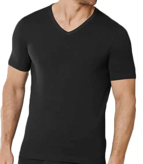 Beeren heren ondershirt V-hals - Korte mouw M3000 - 100% katoen slim fit T-shirt - Ronde hals