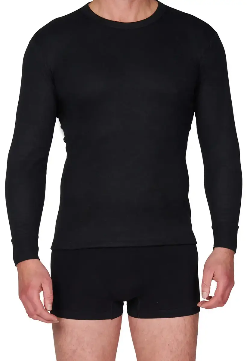 Beeren thermo heren shirt lange mouw - Viscose Thermisch ondergoed heren ronde hals