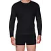 Beeren thermo heren shirt lange mouw - Viscose Thermisch ondergoed heren ronde hals - Zwart