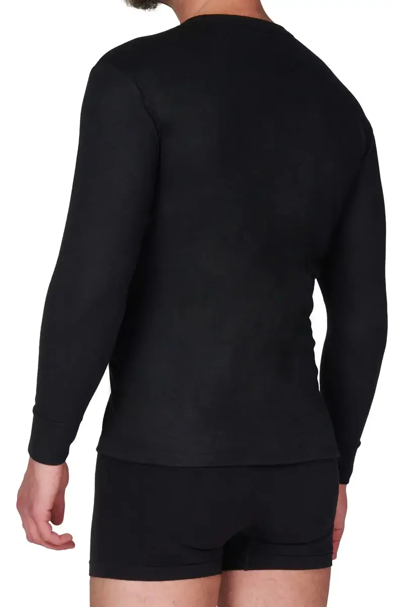 Beeren thermo heren shirt lange mouw - Viscose Thermisch ondergoed heren ronde hals