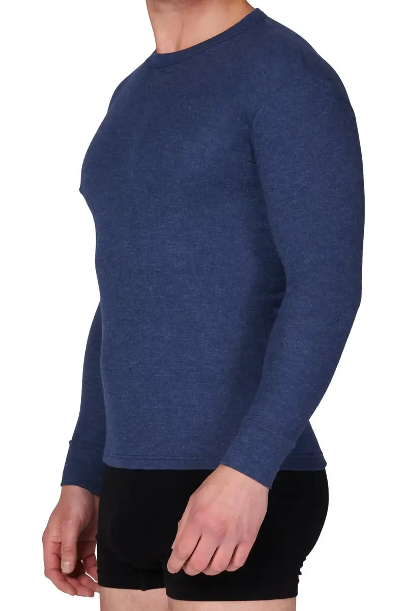 Beeren thermo heren shirt lange mouw - Viscose Thermisch ondergoed heren ronde hals