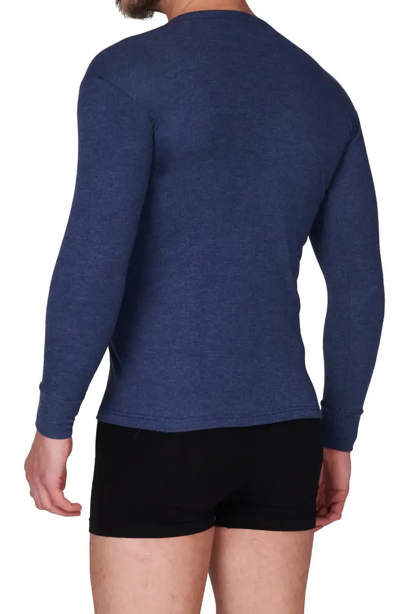 Beeren thermo heren shirt lange mouw - Viscose Thermisch ondergoed heren ronde hals