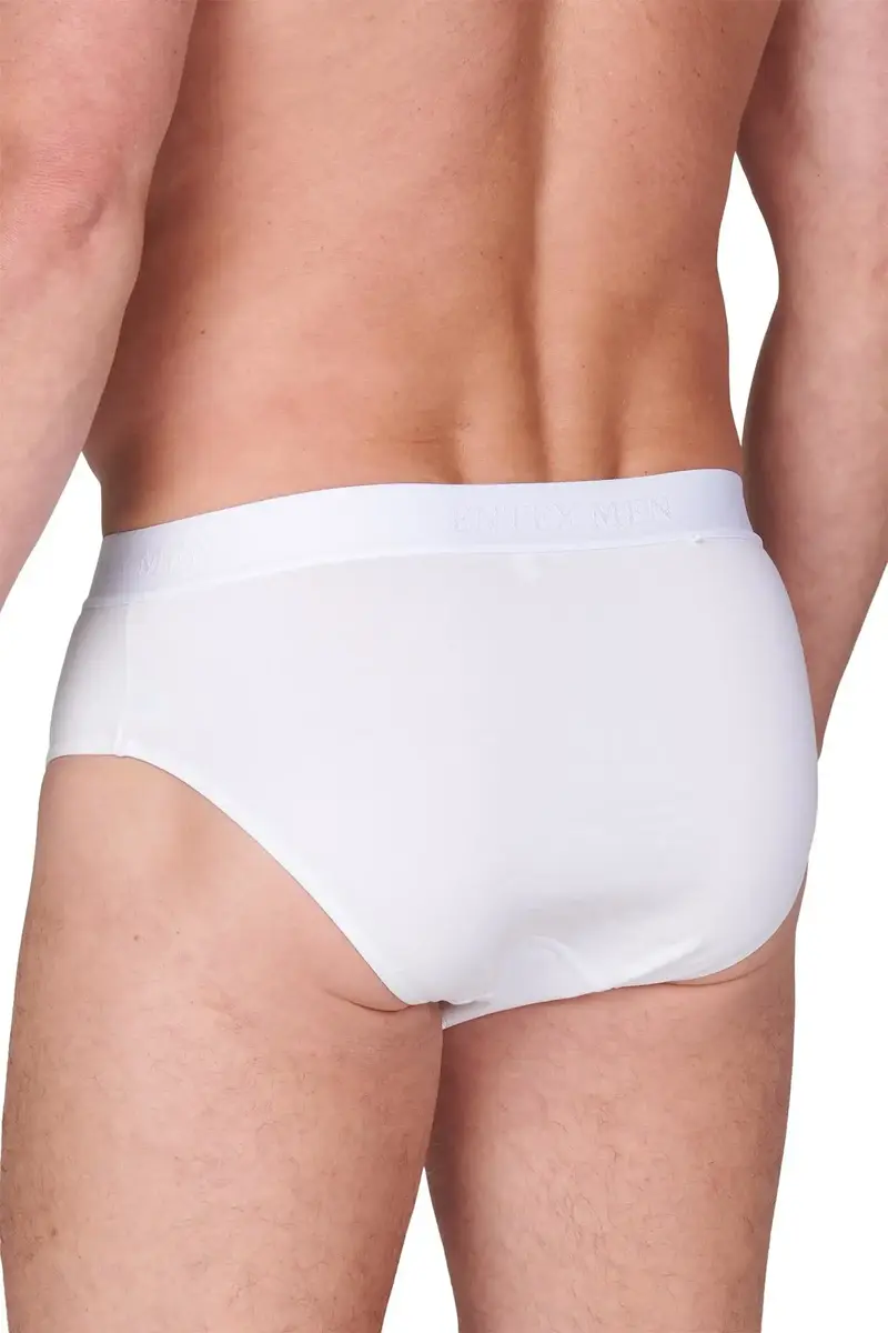 Entex heren slip - Elastisch katoen heren onderbroek - Elastische band