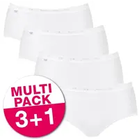 Sloggi 4-pack Basic Midi - dames heup slips (3+1 Gratis) Sloggi 4-pack Basic Midi - dames heup slips (3+1 Gratis)