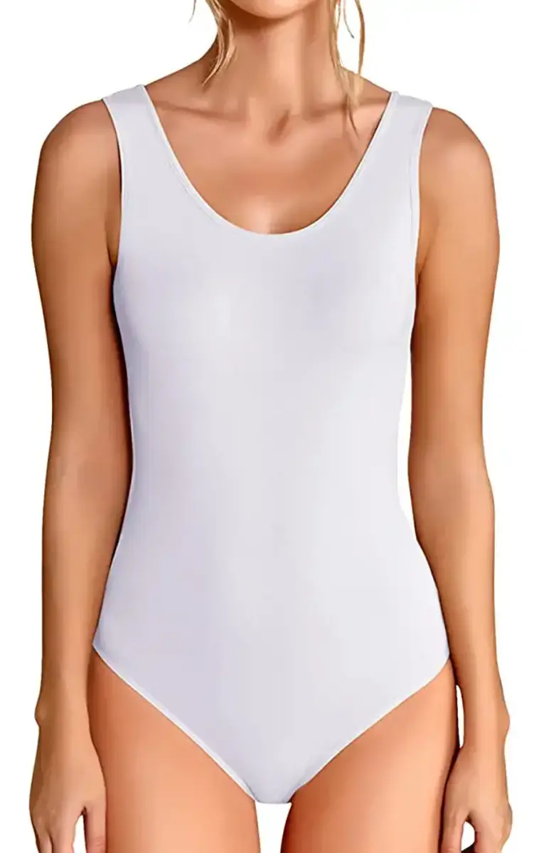 J&C body - bodystocking dames naadloos - Body wit - Bodysuit zwart zonder mouwen - Naadloos J&C body - bodystocking dames naadloos - Body wit - Bodysuit zwart zonder mouwen - Naadloos