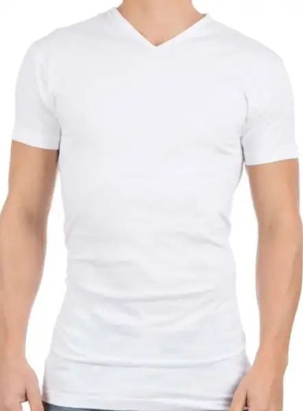 Beeren heren T-shirt V-hals M3000, Extra Lang