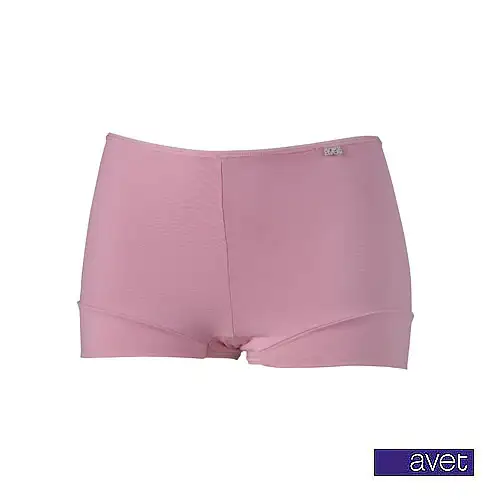 Avet 3844 dames boxershort microfiber - Dames polyamide hoge onderbroek - Badstof kruisje - Avet ondergoed