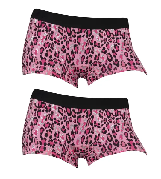 Funderwear meisjes boxershorts luipaard 2-pack - Katoenen meisjes onderbroek Funderwear meisjes boxershorts luipaard 2-pack - Katoenen meisjes onderbroek